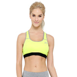 High Quality Women Fitness Workout Tank Top Seamless Vest Bra Tops Bra Multicolors Padded Active Wear Bra