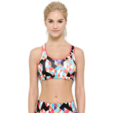 High Quality Women Fitness Workout Tank Top Seamless Vest Bra Tops Bra Multicolors Padded Active Wear Bra