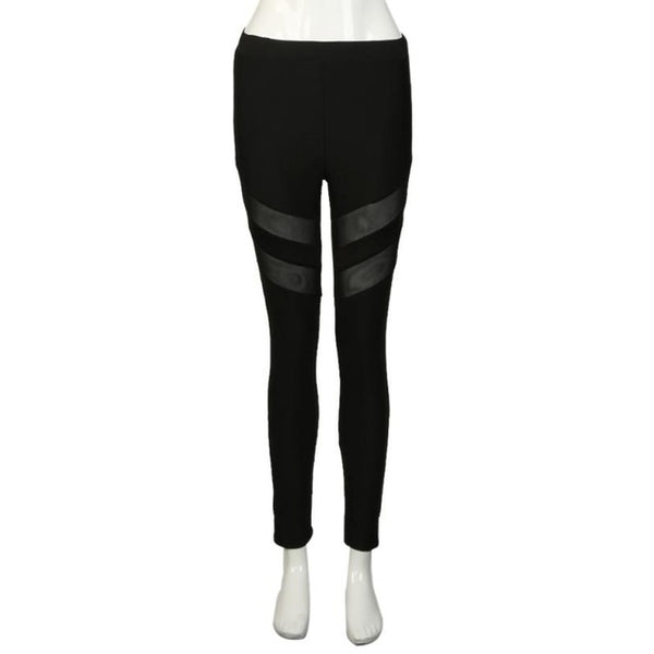 Harajuku 2017 leggings women mesh splice fitness slim black legging Active Wear Women clothing new leggins hot bodybuilding #1
