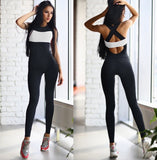 Women Jumpsuit Active Wear Fitness skinny Pants rompers women jumpsuit 2017 Women Sleeve Casual Playsuits Overalls Bodysuit